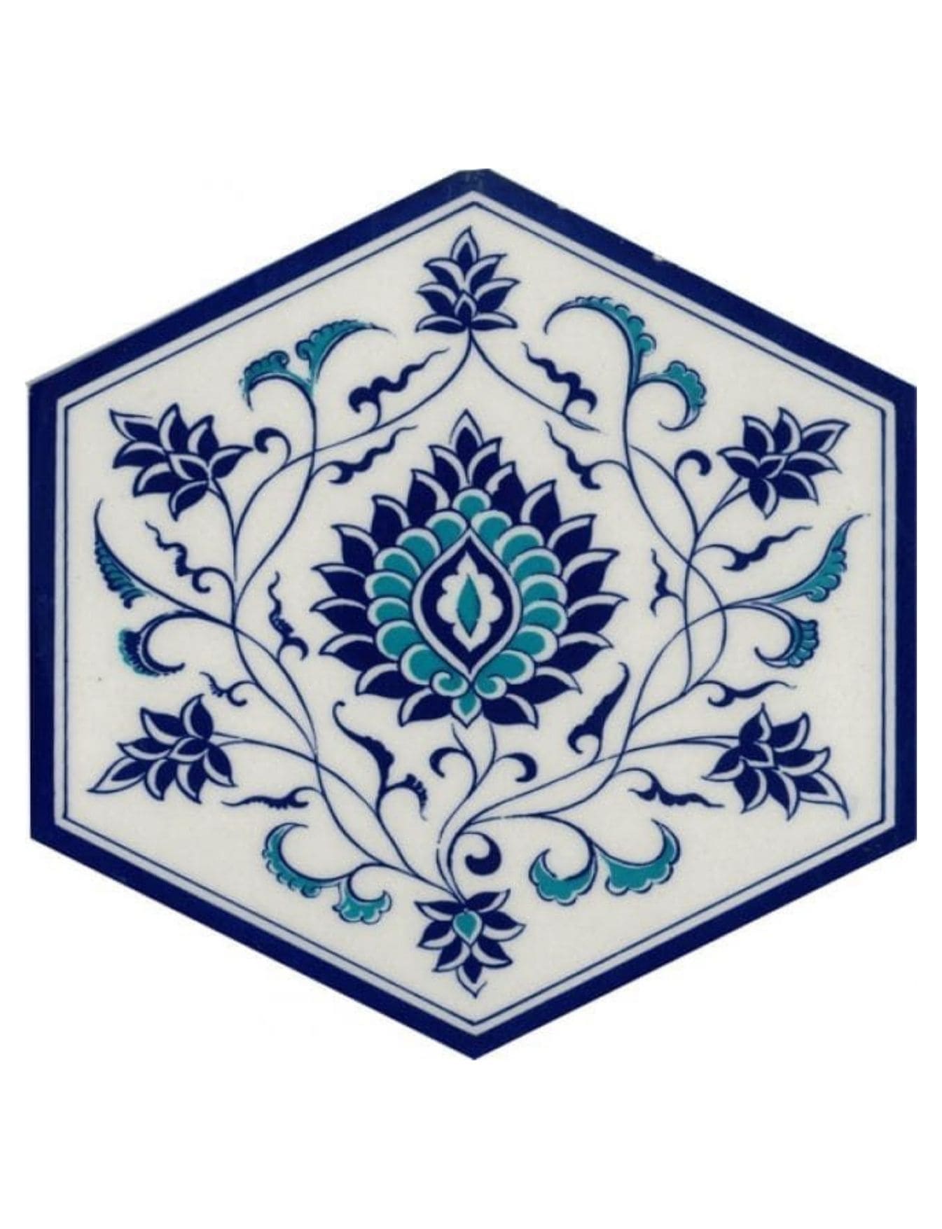 Cami Altıgen Çini Seramik - 01